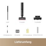 dreame H15 Pro FoamWash Nass- & Trockensauger, 23.000 Pa, gezielte Schaumreinigung, KI-Roboterarm 2.0, TangleCut 2.0, 100 °C Bürstenreinigung, 90 °C Trocknung, Schwarz – Bild 2