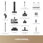 dreame H15 Mix 7-in-1 Nass- & Trockensauger, 23.000 Pa, KI-Roboterarm, 100 °C Bürstenreinigung, 5 Min 90 °C Trocknung, intelligente Dosierung, 75 Min Laufzeit, Schwarz – Bild 3