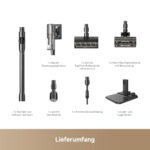 dreame V20 Pro-A Kabelloser Staubsauger 210AW / 24.000Pa, 0 mm Kantenreinigung, Anti-Verhedderung, 90 Min Laufzeit, 99,99% Filter, für Hartboden & Teppich, Schwarz – Bild 2