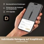 dreame H15S Nass- & Trockensauger, 21.000 Pa, 3-fache Kantenreinigung, KI-Roboterarm, 90 °C Bürstenreinigung & Trocknung, 180° flach, App-Steuerung, Schwarz – Bild 4