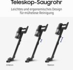 Samsung VS90F40EEK/WD Bespoke AI Jet Ultra Akku+ CompleteClean, 400W Saugkraft, 2 Akkus, All-in-One Station, Active Dual & Slim LED+, Pet Tool+, Satin Black – Bild 11