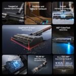 dreame V30 Kabelloser Staubsauger 330AW / 30.000Pa, 0 mm Kantenreinigung, 90 Min Laufzeit, Anti-Verhedderung, 99,99% Filter, für Teppich & Hartboden, Schwarz – Bild 3