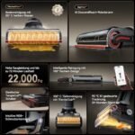 dreame H15 Pro Heat Nass- & Trockensauger, 22.000 Pa, 85 °C Heißwasser, GapFree AI-Roboterarm, RGB-Erkennung, 100 °C Bürstenreinigung, 5 Min 90 °C Trocknung, App-Steuerung – Bild 3