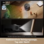 dreame L40s Pro Ultra Saugroboter mit Wischfunktion, 19.000 Pa, HyperStream DuoBrush, 75°C Moppwäsche, All-in-One PowerDock, 4 cm Schwellenüberwindung, Schwarz – Bild 2