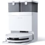 ECOVACS DEEBOT T50 Omni Gen2 Saugroboter mit Wischfunktion, 21.000 Pa, 75°C Moppwäsche, ZeroTangle 2.0, AIVI 3D 2.0, All-in-One Station, 81 mm ultradünn, Weiß