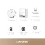 Mova P50 Ultra Saugroboter mit Wischfunktion, 19.000 Pa, 75 ℃ Moppwäsche, automatische Leerung & Nachfüllung, flexible Kantenreinigung, CleanLift-System, Weiß – Bild 2