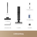 DREAME H12 Pro Ultra Nass- & Trockensauger, 16.000 Pa, 60 °C Bürstenreinigung, 30 Min Heißlufttrocknung, Doppel-Kantenreinigung, Intelligente Anpassung, Schwarz – Bild 2