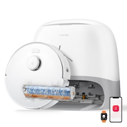 roborock Qrevo Curv 2 Flow Saug- & Wischroboter, 20.000 Pa, SpiraFlow-Wischwalze, Dual Anti-Tangle, Reactive AI & LiDAR, 75 °C Moppreinigung, All-in-One Dock