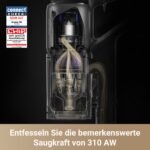 dreame Z30 Kabelloser Staubsauger 310 AW / 28.000 Pa, 90 Min Laufzeit, HEPA 14 Filter, Dust-Reveal-Technologie, Tierhaar-Tool, Multi-Oberflächen, Schwarz – Bild 9