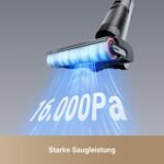 DREAME H12 Pro Ultra Nass- & Trockensauger, 16.000 Pa, 60 °C Bürstenreinigung, 30 Min Heißlufttrocknung, Doppel-Kantenreinigung, Intelligente Anpassung, Schwarz – Bild 6