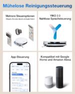 ECOVACS DEEBOT T50 Omni Gen2 Saugroboter mit Wischfunktion, 21.000 Pa, 75°C Moppwäsche, ZeroTangle 2.0, AIVI 3D 2.0, All-in-One Station, 81 mm ultradünn, Weiß – Bild 2