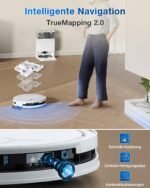 ECOVACS DEEBOT T50 Omni Gen2 Saugroboter mit Wischfunktion, 21.000 Pa, 75°C Moppwäsche, ZeroTangle 2.0, AIVI 3D 2.0, All-in-One Station, 81 mm ultradünn, Weiß – Bild 3