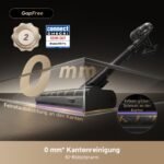 dreame V20 Pro-A Kabelloser Staubsauger 210AW / 24.000Pa, 0 mm Kantenreinigung, Anti-Verhedderung, 90 Min Laufzeit, 99,99% Filter, für Hartboden & Teppich, Schwarz – Bild 10