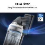 Samsung VS90F40EEK/WD Bespoke AI Jet Ultra Akku+ CompleteClean, 400W Saugkraft, 2 Akkus, All-in-One Station, Active Dual & Slim LED+, Pet Tool+, Satin Black – Bild 14