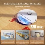 roborock Qrevo Curv 2 Flow Saug- & Wischroboter, 20.000 Pa, SpiraFlow-Wischwalze, Dual Anti-Tangle, Reactive AI & LiDAR, 75 °C Moppreinigung, All-in-One Dock – Bild 9