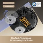 Mova P50s Ultra Saug- und Wischroboter, 24.000 Pa, StepMaster 6 cm Hindernisüberwindung, Dual-Light 3D ToF FlashPulse, Auto-Leerung, FlexMop RoboSwing, Schwarz – Bild 4