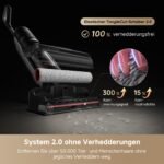 dreame H15 Mix 7-in-1 Nass- & Trockensauger, 23.000 Pa, KI-Roboterarm, 100 °C Bürstenreinigung, 5 Min 90 °C Trocknung, intelligente Dosierung, 75 Min Laufzeit, Schwarz – Bild 12