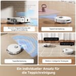 dreame L40 Ultra AE Saugroboter mit Wischfunktion, 19.000 Pa, MopExtend™, TriCut-Bürste, All-in-1-Dock mit Staubentleerung, 3D Hinderniserkennung, White – Bild 3