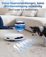 ECOVACS DEEBOT T50 PRO OMNI Saugroboter mit Wischfunktion, 15.000 Pa, 75°C Moppwäsche, ZeroTangle 2.0, AIVI 3D 3.0, OMNI-Station, 81 mm ultradünn, Weiß – Bild 9
