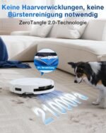 ECOVACS DEEBOT T50 Omni Gen2 Saugroboter mit Wischfunktion, 21.000 Pa, 75°C Moppwäsche, ZeroTangle 2.0, AIVI 3D 2.0, All-in-One Station, 81 mm ultradünn, Weiß – Bild 9