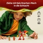 LEGO NINJAGO Kais Drachen-Mech Battle Set - Ninja Spielzeug für Jungen und Mädchen - Modellbau mit Actionfigur – Bild 11