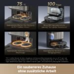 dreame L40s Pro Ultra Saugroboter mit Wischfunktion, 19.000 Pa, HyperStream DuoBrush, 75°C Moppwäsche, All-in-One PowerDock, 4 cm Schwellenüberwindung, Schwarz – Bild 5