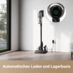 dreame Z30 Kabelloser Staubsauger 310 AW / 28.000 Pa, 90 Min Laufzeit, HEPA 14 Filter, Dust-Reveal-Technologie, Tierhaar-Tool, Multi-Oberflächen, Schwarz – Bild 3