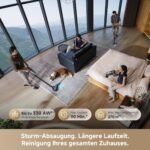 dreame V30 Kabelloser Staubsauger 330AW / 30.000Pa, 0 mm Kantenreinigung, 90 Min Laufzeit, Anti-Verhedderung, 99,99% Filter, für Teppich & Hartboden, Schwarz – Bild 5