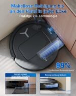 ECOVACS DEEBOT T80 OMNI Saug- & Wischroboter, 18.000 Pa, OZMO Roller mit Frischwasser-Selbstreinigung, ZeroTangle 3.0, 40–75 °C Moppwäsche, AIVI 3D 3.0, Schwarz – Bild 6
