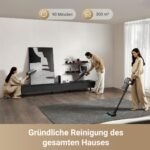 dreame Z30 Kabelloser Staubsauger 310 AW / 28.000 Pa, 90 Min Laufzeit, HEPA 14 Filter, Dust-Reveal-Technologie, Tierhaar-Tool, Multi-Oberflächen, Schwarz – Bild 4