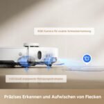 Mova P50 Pro Ultra Saugroboter mit Wischfunktion, 19.000 Pa, 75 ℃ Heißwasser-Moppwäsche, RGB AI Hinderniserkennung, LDS-Navigation, Auto-Entleerung & Nachfüllen, White – Bild 4