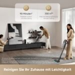 dreame Z10 Akku-Stabstaubsauger 210 AW / 24.000 Pa, 90 Min Laufzeit, H14 HEPA 99,99 %, Staubsicht-Technologie, Auto-Saugkraft, Anti-Verhedderung, Schwarz – Bild 5