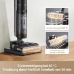 DREAME H12 Pro Ultra Nass- & Trockensauger, 16.000 Pa, 60 °C Bürstenreinigung, 30 Min Heißlufttrocknung, Doppel-Kantenreinigung, Intelligente Anpassung, Schwarz – Bild 9
