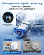 ECOVACS DEEBOT T80 OMNI Saug- & Wischroboter, 18.000 Pa, OZMO Roller mit Frischwasser-Selbstreinigung, ZeroTangle 3.0, 40–75 °C Moppwäsche, AIVI 3D 3.0, Schwarz – Bild 8