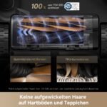 dreame L40s Pro Ultra Saugroboter mit Wischfunktion, 19.000 Pa, HyperStream DuoBrush, 75°C Moppwäsche, All-in-One PowerDock, 4 cm Schwellenüberwindung, Schwarz – Bild 8