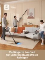 Dreame R20 Kabelloser Akku-Staubsauger, 22.000 Pa / 190 AW, 90 Min Laufzeit, Schmutzerkennung, LED-Display, Anti-Tangle, Tierhaar-Tool, Schwarz – Bild 6