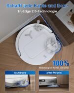 ECOVACS DEEBOT T50 Omni Gen2 Saugroboter mit Wischfunktion, 21.000 Pa, 75°C Moppwäsche, ZeroTangle 2.0, AIVI 3D 2.0, All-in-One Station, 81 mm ultradünn, Weiß – Bild 8