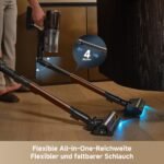 dreame V30 Kabelloser Staubsauger 330AW / 30.000Pa, 0 mm Kantenreinigung, 90 Min Laufzeit, Anti-Verhedderung, 99,99% Filter, für Teppich & Hartboden, Schwarz – Bild 7