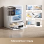 Mova P50 Ultra Saugroboter mit Wischfunktion, 19.000 Pa, 75 ℃ Moppwäsche, automatische Leerung & Nachfüllung, flexible Kantenreinigung, CleanLift-System, Weiß – Bild 6