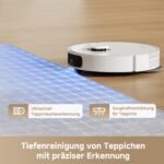 dreame L10s Pro Gen3 Saug- und Wischroboter, 13.000 Pa Vormax™, DuoScrub-System, 7 mm Moppanhebung, Ultraschall-Teppicherkennung, 5.200 mAh Akku, White – Bild 9