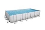 Bestway Power Steel Frame Pool Komplett-Set mit Filterpumpe 732 x 366 x 132 cm, lichtgrau, eckig – Bild 8