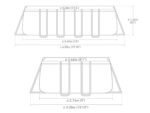 Intex Schwimmbadrahmen-Set Ultra Quadra, 549 x 274 x 132 cm, XTR 26356 – Bild 2