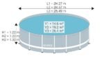Intex Swimming Pool Ø 732 x 132 cm Frame Pool Set Ultra Rondo XTR 26340 – Bild 3