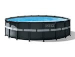 Intex 26330GN Frame Pool Set Ultra Rondo, Grau, 549 x 132 cm