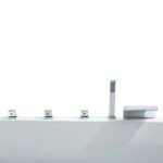 Basera® Basic Indoor Whirlpool Badewanne XXL Wave für 2 Personen mit 16 Massagedüsen, Wasserfall, LED-Ambiente – Bild 5