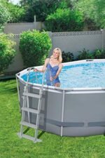 Bestway Power Steel Oval Pool Set 488x305x107 cm, Ovaler Stahlrahmenpool-Set mit Filterpumpe und Zubehör – Bild 6