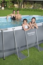 Bestway Power Steel Oval Pool Set 488x305x107 cm, Ovaler Stahlrahmenpool-Set mit Filterpumpe und Zubehör – Bild 5