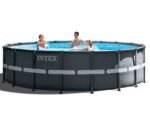 Intex 26330GN Frame Pool Set Ultra Rondo, Grau, 549 x 132 cm – Bild 3