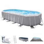 20Ft X 10Ft X 48In Prism Frame Oval Pool Set