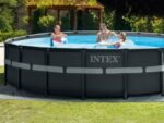 Intex 26330GN Frame Pool Set Ultra Rondo, Grau, 549 x 132 cm – Bild 8
